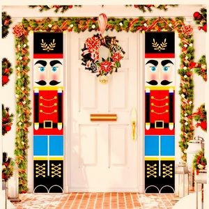🆕 Christmas Nutcracker Front Door/Porch Banner Set